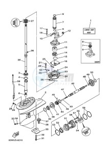 F25A drawing PROPELLER-HOUSING-AND-TRANSMISSION