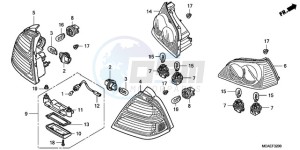 GL18009 Europe Direct - (ED) drawing REAR COMBINATION LIGHT