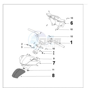 KISBEE MX A drawing HANDLEBAR