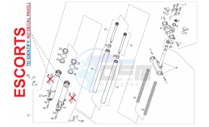 SMT 50 drawing Front fork