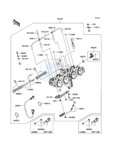 Z750 ZR750LBF FR GB XX (EU ME A(FRICA) drawing Throttle