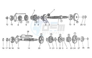 V7 Special 750 USA-CND drawing Gear box