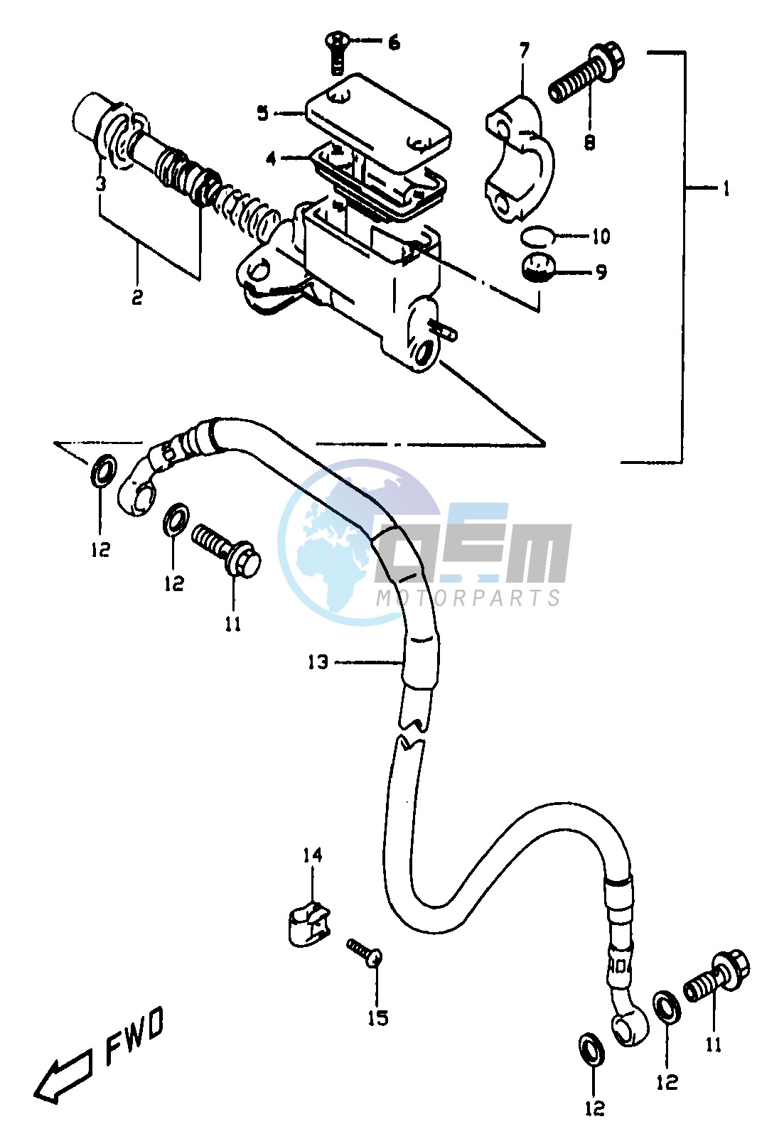 FRONT MASTER CYLINDER (E24)