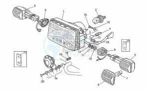 750 X Polizia - PA 2A Serie Polizia/PA 2A Serie drawing Headlight/horn