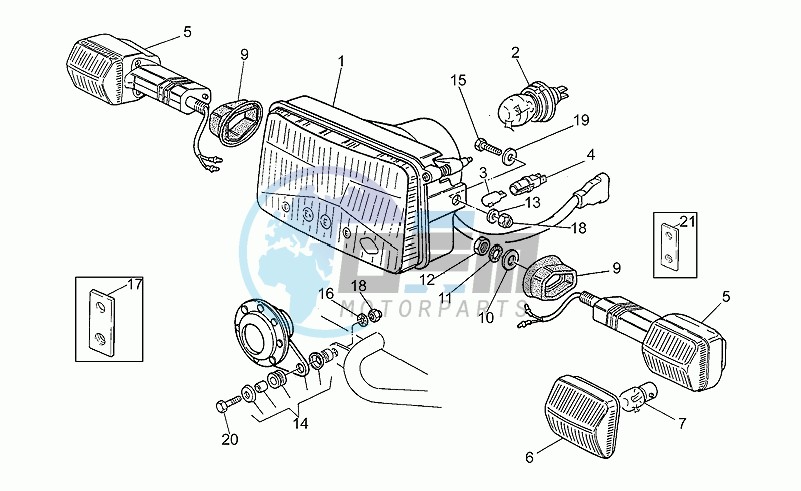 Headlight/horn