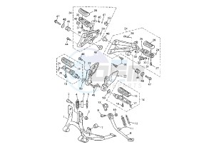 XJR 1300 drawing STAND-FOODREST