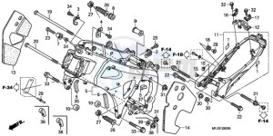 CBR600RR9 France - (F / CMF SPC) drawing FRAME BODY