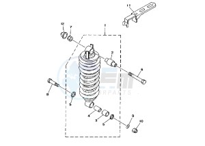 TDM 850 drawing REAR SUSPENSION