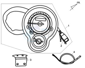 ALLO 50 25 KMH drawing SPEEDOMETER CLOCK