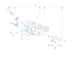 LX 125 4T 2V ie E3 Taiwan drawing Handlebars - Master cil