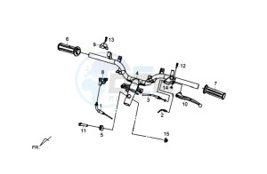 FIDDLE III 125 drawing HANDLEBAR / BRAKE LEVERS CPL  L /R