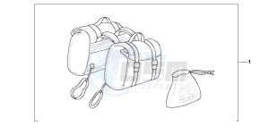 VT600CD2 drawing NYLON SADDLEBAG