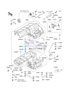 ZX 1100 D [NINJA ZX-11] (D4-D6) [NINJA ZX-11] drawing CRANKCASE