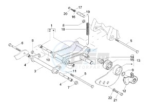 Zip 50 4T drawing Swinging arm