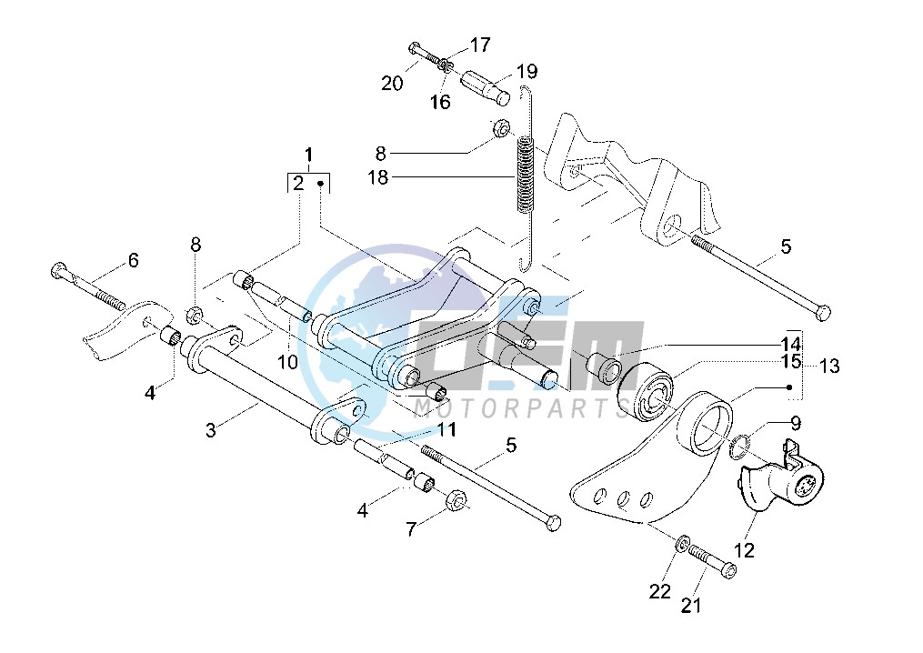 Swinging arm