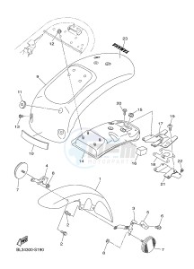 XVS950XR-A SCR950 SCR950 (BL34) drawing FENDER