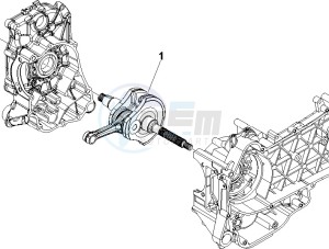 GT 250 ie 60 deg (Euro 3) UK drawing Crankshaft