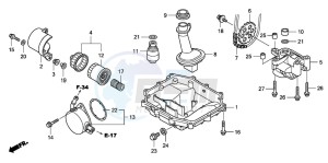 CBF1000 drawing OIL PAN/OIL PUMP