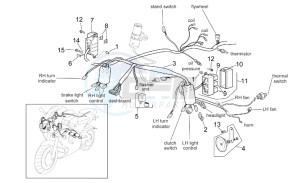 RSV 2 1000 drawing Front electrical system