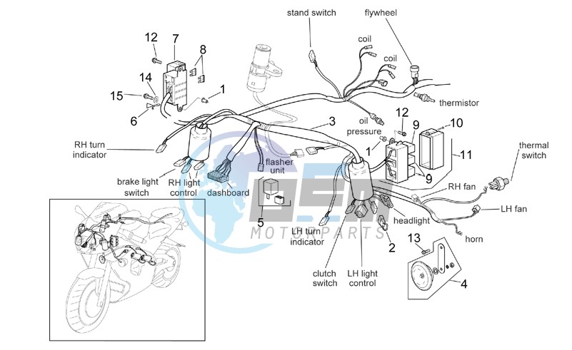 Front electrical system