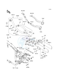 VN 1700 E [VULCAN 1700 CLASSIC] (9G-9FA) E9F drawing MUFFLER-- S- -