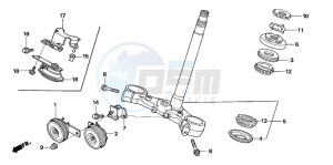 CB1300F CB1300SUPER FOUR drawing STEERING STEM