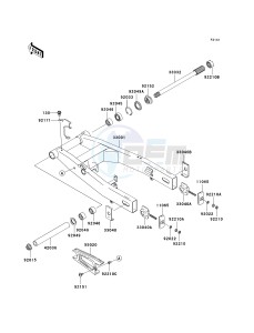 ZR 750 K [Z750S] (K1) K1 drawing SWINGARM