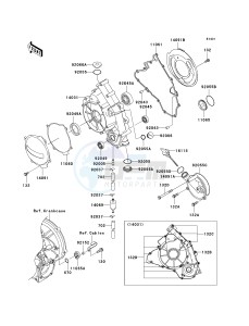 KSV 700 B [KFX 700] (B6F-B9F) B7F drawing ENGINE COVER-- S- -