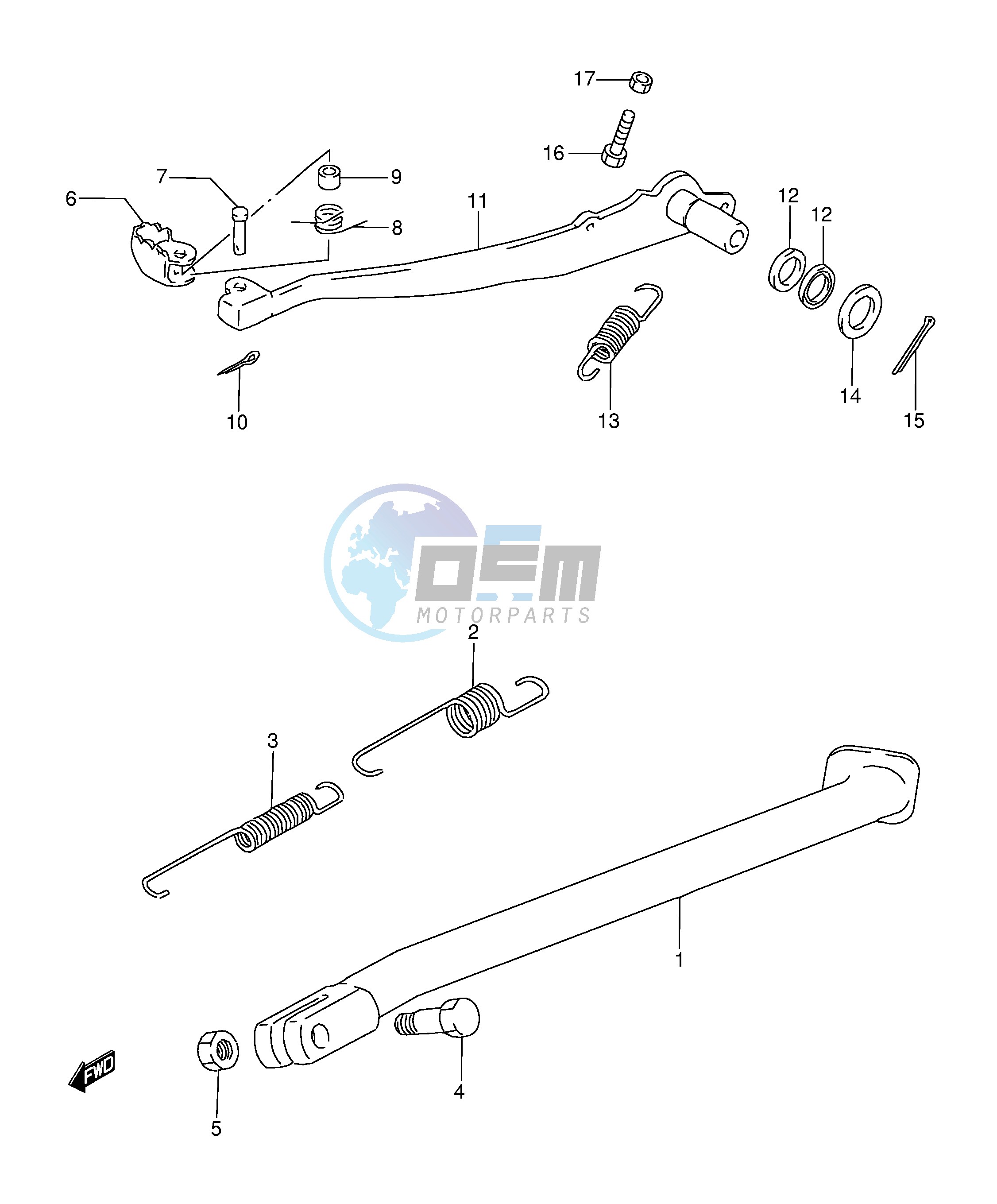 STAND - REAR BRAKE