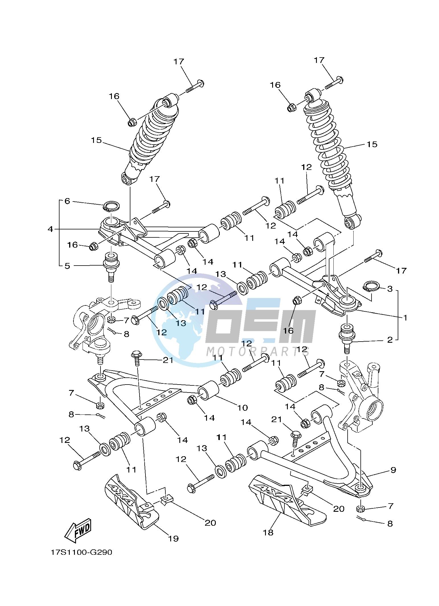 FRONT SUSPENSION & WHEEL