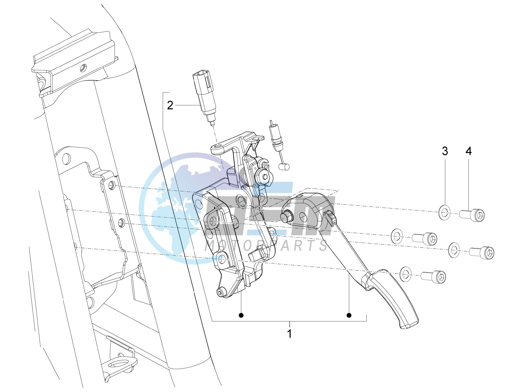 Control pedals - Levers