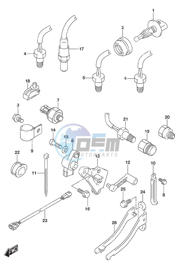 Sensor w/Transom (L)