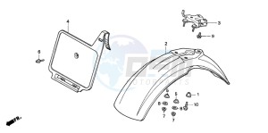 XR80R drawing FRONT FENDER (1)