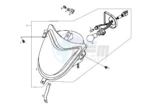 DXR QUAD - 250 cc drawing HEADLIGHT