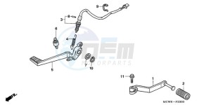 VFR8009 UK - (E / MME TWO) drawing PEDAL