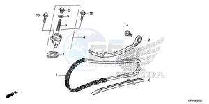 SH300E SH300E UK - (E) drawing CAM CHAIN/TENSIONER