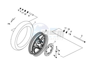 WOLF 250EFI drawing FRONT WHEEL