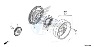 VFR1200XE CrossTourer - VFR1200X 2ED - (2ED) drawing STARTING CLUTCH