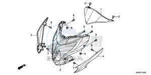 CB600FD Hornet 3ED drawing COWL