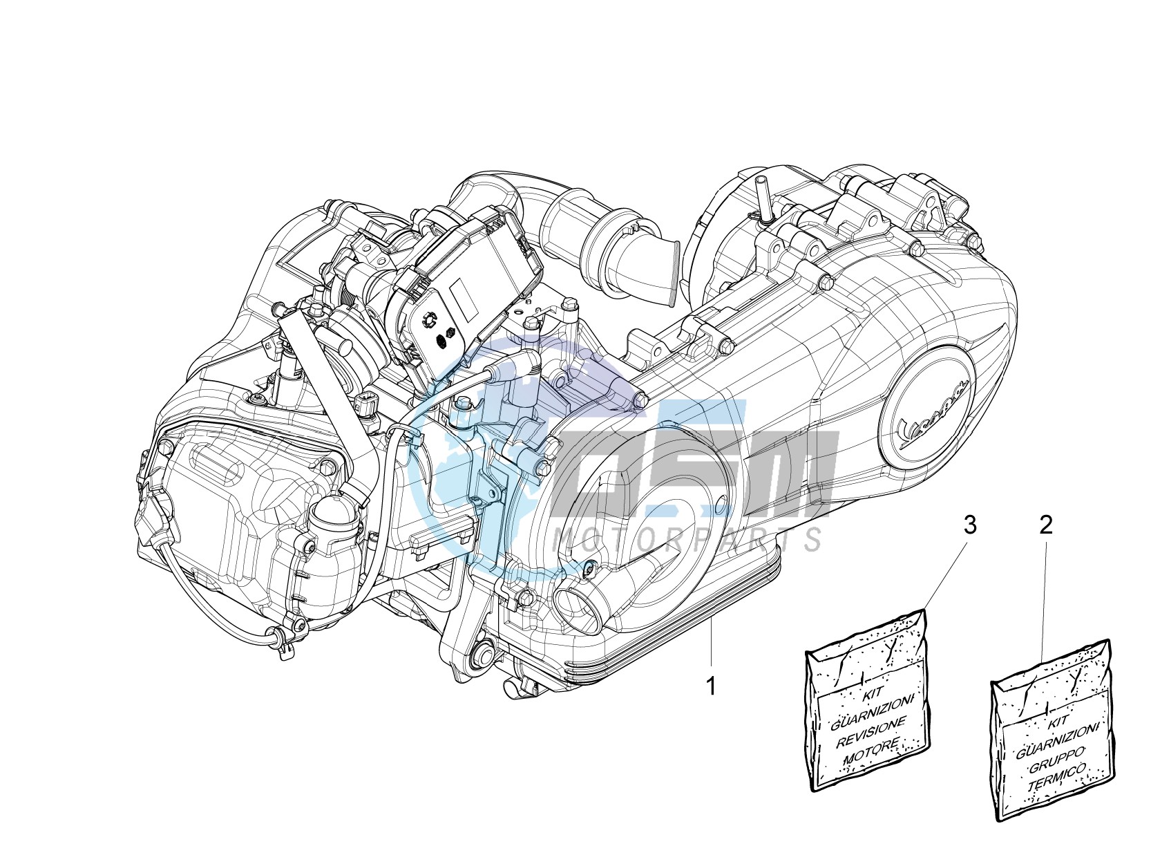 Engine, assembly