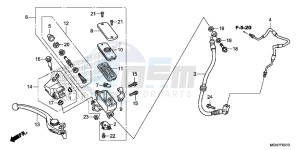 VFR1200XDF CrossTourer - VFR1200X Dual Clutch 2ED - (2ED) drawing FR. BRAKE MASTER CYLINDER