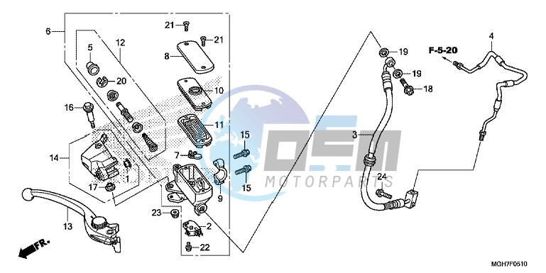 FR. BRAKE MASTER CYLINDER