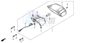 NX125 drawing TAILLIGHT