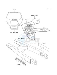 KLX 300 A [KLX300R] (A2-A6) [KLX300R] drawing DECALS-- KLX300-A6- -