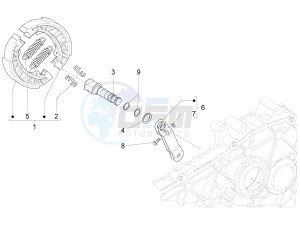 Sprint 50 4T 4V (EMEA) drawing Rear brake - Brake jaw