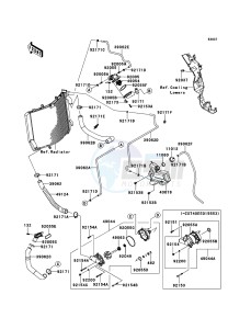 ZZR1400_ABS ZX1400FEFB FR GB XX (EU ME A(FRICA) drawing Water Pipe