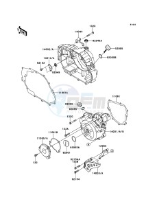 D-TRACKER_125 KLX125DDF XX (EU ME A(FRICA) drawing Engine Cover(s)