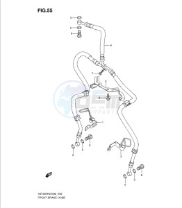 VZ1500K9 drawing FRONT BRAKE HOSE