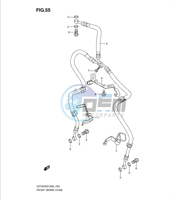 FRONT BRAKE HOSE