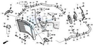 CBR600RR drawing RADIATOR